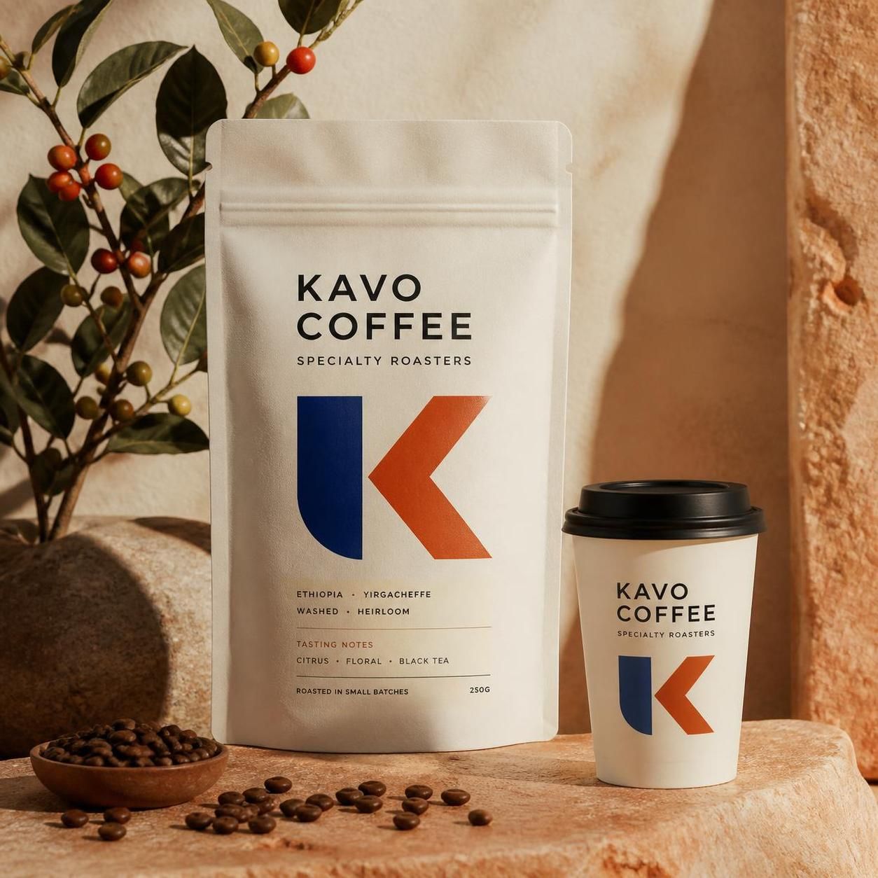 Kavo Coffee packaging