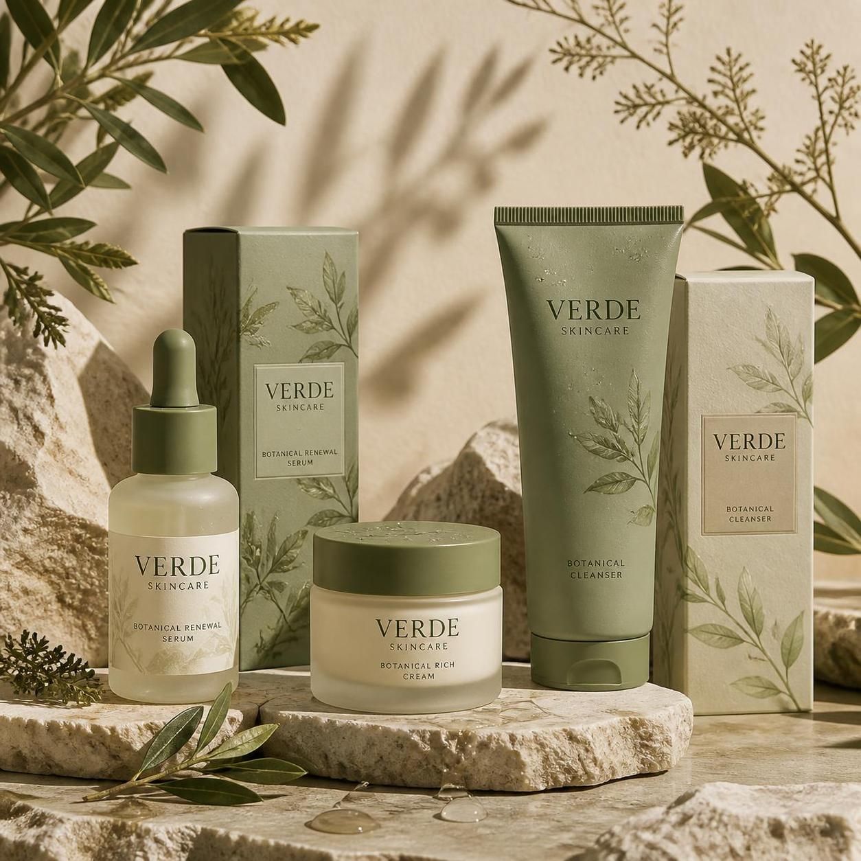 Verde Skincare identity